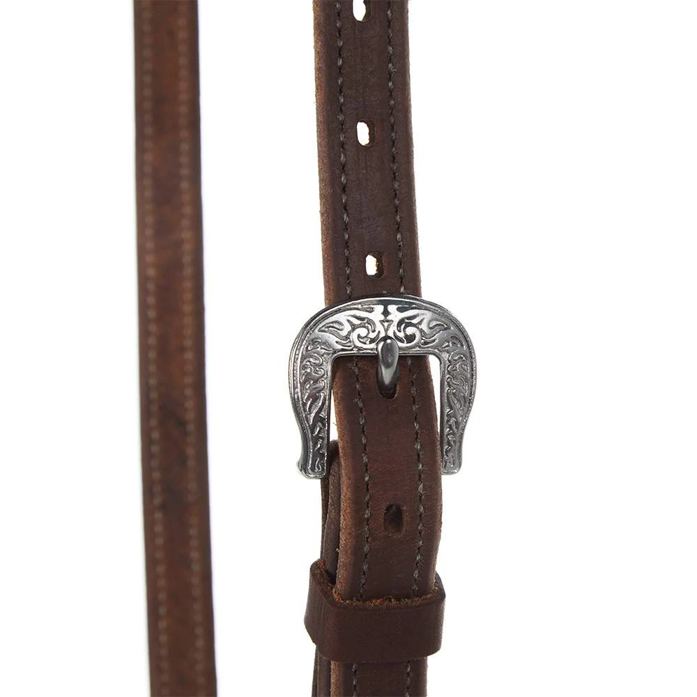 Weaver Leather Harness Browband Headstall With Floral Designer Hardware - Image 2
