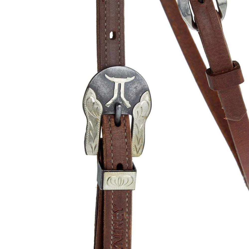 Weaver Leather Smarty Synergy 5/8 Inch Oiled Browband Headstall With Smarty Heel Buckles - Image 2