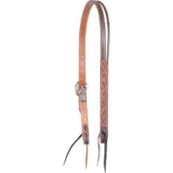 Martin Saddlery Ranahan Weathered Antique Vine Tooled Split Ear Headstall