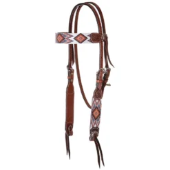 Circle Y Saddlery Infinity Beaded Browband Headstall
