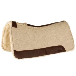 5 Star Equine Products Supplies Inc. 5 The Roper 3/4 Natural Fleece Bottom Felt Saddle Pad