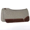 Best Ever Pads Kush 1 Inch Felt Saddle Pad With Burgundy Oiled Wear Leathers