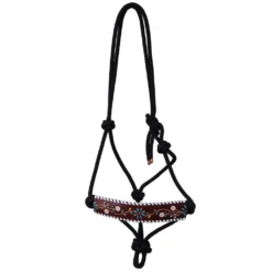 Rafter T Floral Vine Rope Halter