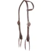 Martin Single Ear Chocolate Headstall With Dots