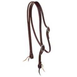 NRS 1in Slit Ear Headstall With Throat Latch