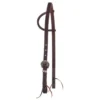NRS 3/4in Single Ear Headstall With Floral Buckle