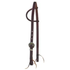 NRS 3/4in Single Ear Headstall With Floral Buckle