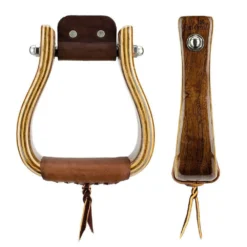 Don Orrell Stirrups 2 Inch Flat Bottom Walnut Stirrup