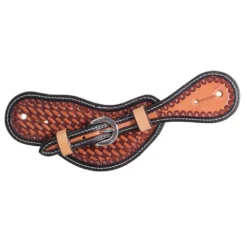 Professionals Choice Ladies Basketweave Tooled Spur Straps