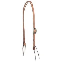 Martin Saddlery Harness Leather Split Ear Headstall With Santa Rosa Buckle