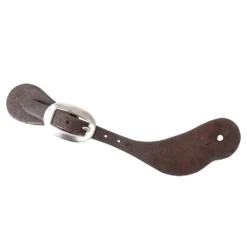 Martin Saddlery Chocolate Roughout Large Spur Straps W/Cart Buckle