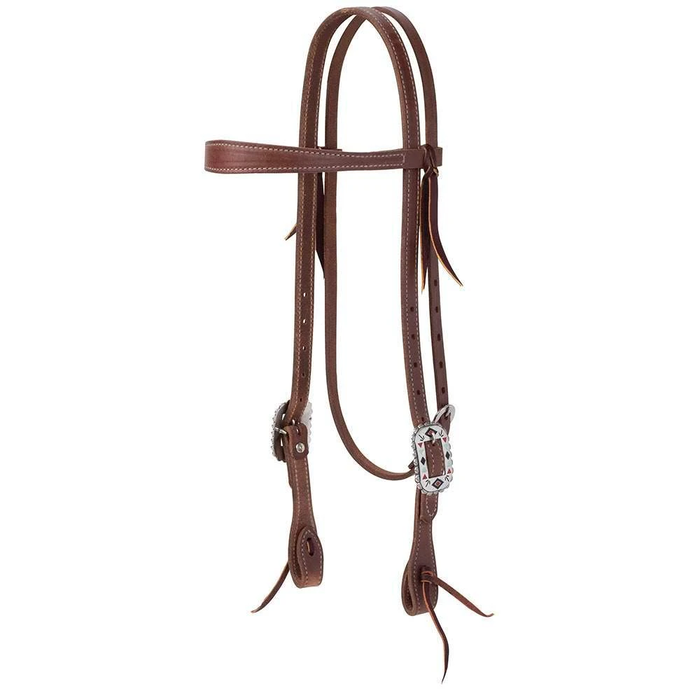 Weaver Leather Protack Native Slim Browband Headstall