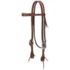 Weaver Leather Protack Turquoise Stones Slim Browband Headstall