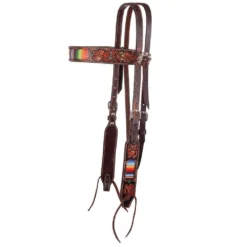 Circle Y Serape Inlay Browband Headstall