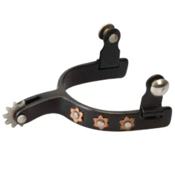 Weaver Leather Youth Spur With Copper And SS Flower Design