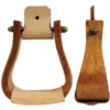 Partrade Trading Corporation Partrade 3 1/2in Varnished Wood Bell Stirrups