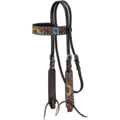 Tough 1 Sunflower And Buckstitch Browband Headstall