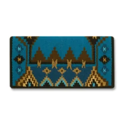 NRS Enchanted Pines Turquoise Wool Saddle Blanket