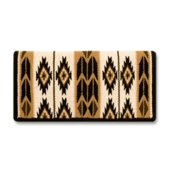 Mayatex Flying Eagle Chocolate Wool Saddle Blanket