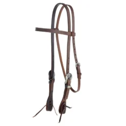 Weaver Leather Smarty Synergy 5/8 Inch Oiled Browband Headstall With Smarty Heel Buckles