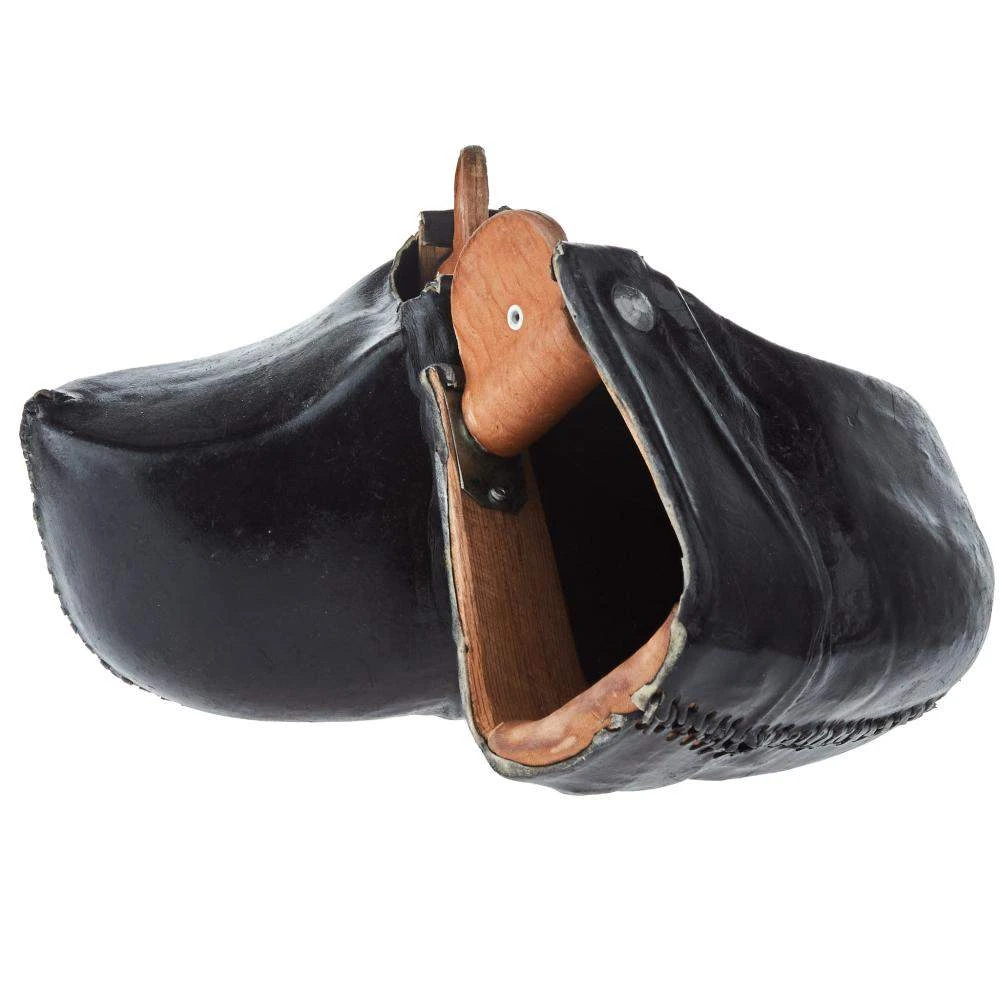 NRS Small Colored Rawhide Flat Leather Bottom Tapaderos With Latigo Lacing