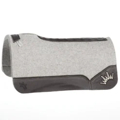 Best Ever Pads Kush 3/4 Inch Felt Saddle Pad With Brown Wear Leathers
