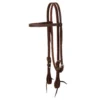 Weaver Leather Vintage Brass Heel Buckle Browband Headstall