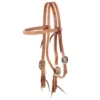 Nrs Tack Natural 5/8 Inch Browband Gag Cheek Headstall