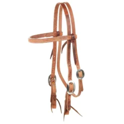 Nrs Tack Natural 5/8 Inch Browband Gag Cheek Headstall