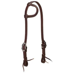 Weaver Leather Working Tack Sliding Ear Headstall W/Buffed Brown