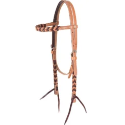 Martin Saddlery Browband Harness And Latigo Headstall W/Blood Knots