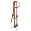 Nrs Tack Natural 5/8 Inch Single Ear Headstall With Throat Latch