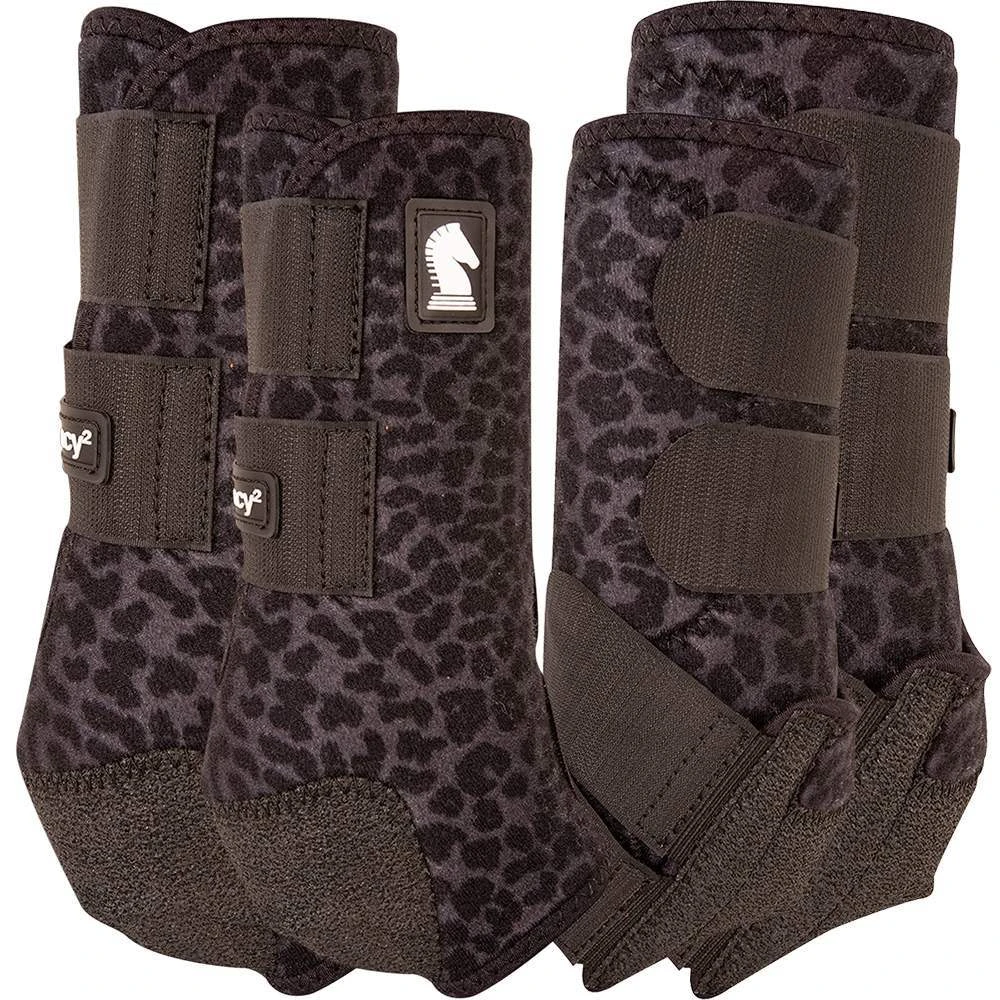 Classic Legacy2 4 Pack Black Leopard Splint Boots - Image 5
