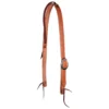 Professionals Choice West Texas 1in Harness Leather Slip Ear Headstall With Burgundy Ear