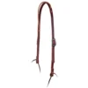 Professionals Choice West Texas 5/8in Burgundy Slip Ear Headstall With Harness Leather Ear