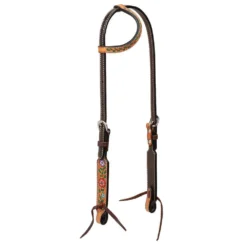 Weaver Leather Floral Vine 5/8in Single Ear Headstall