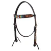 Oxbow Tack Tuscon Beaded Tooled Browband Headstall
