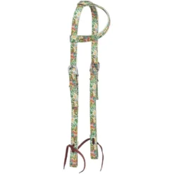 Tough 1 Single Ear Nylon Web Patterned Headstall