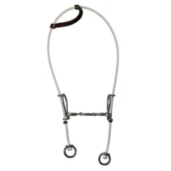 Professionals Choice Rope Headstall 3 Piece Snaffle Gag Bit