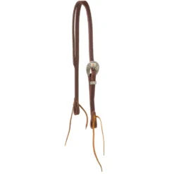 Cowperson Tack Slit Ear With Antique Flower Headstalls