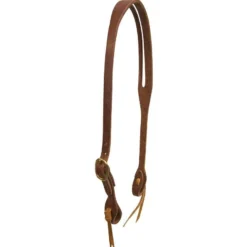 Cowperson Tack Single Brass Buckle Slot Ear Headstall