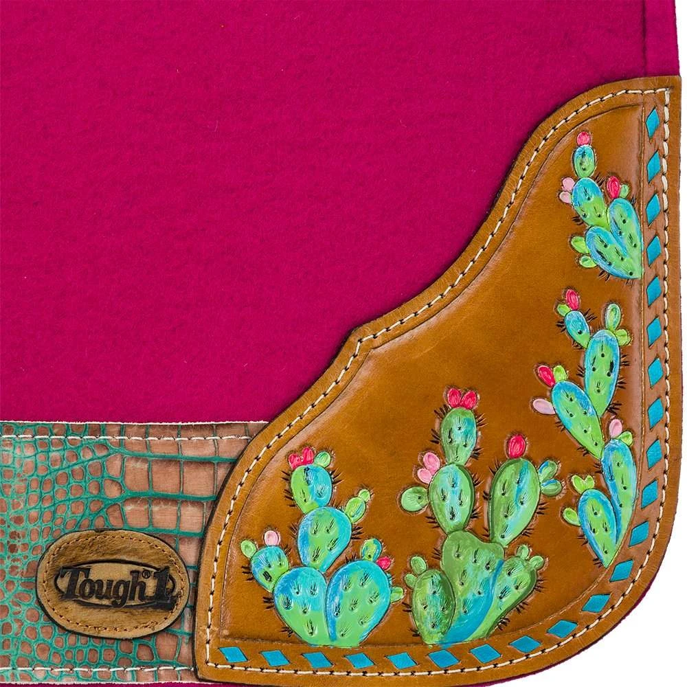 Tough 1 Hand Painted Cactus Saddle Pad - Image 2
