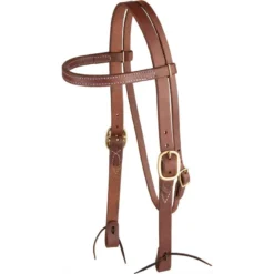 Nrs Tack 1in. Straight Browband Headstall W/ Throat Latch