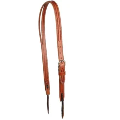 Martin Saddlery Ranahan Split Ear Chestnut Rope Border Headstall