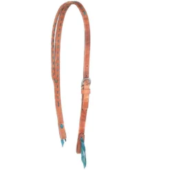 NRS Tack Turquoise Buckstitch Split Ear Headstall