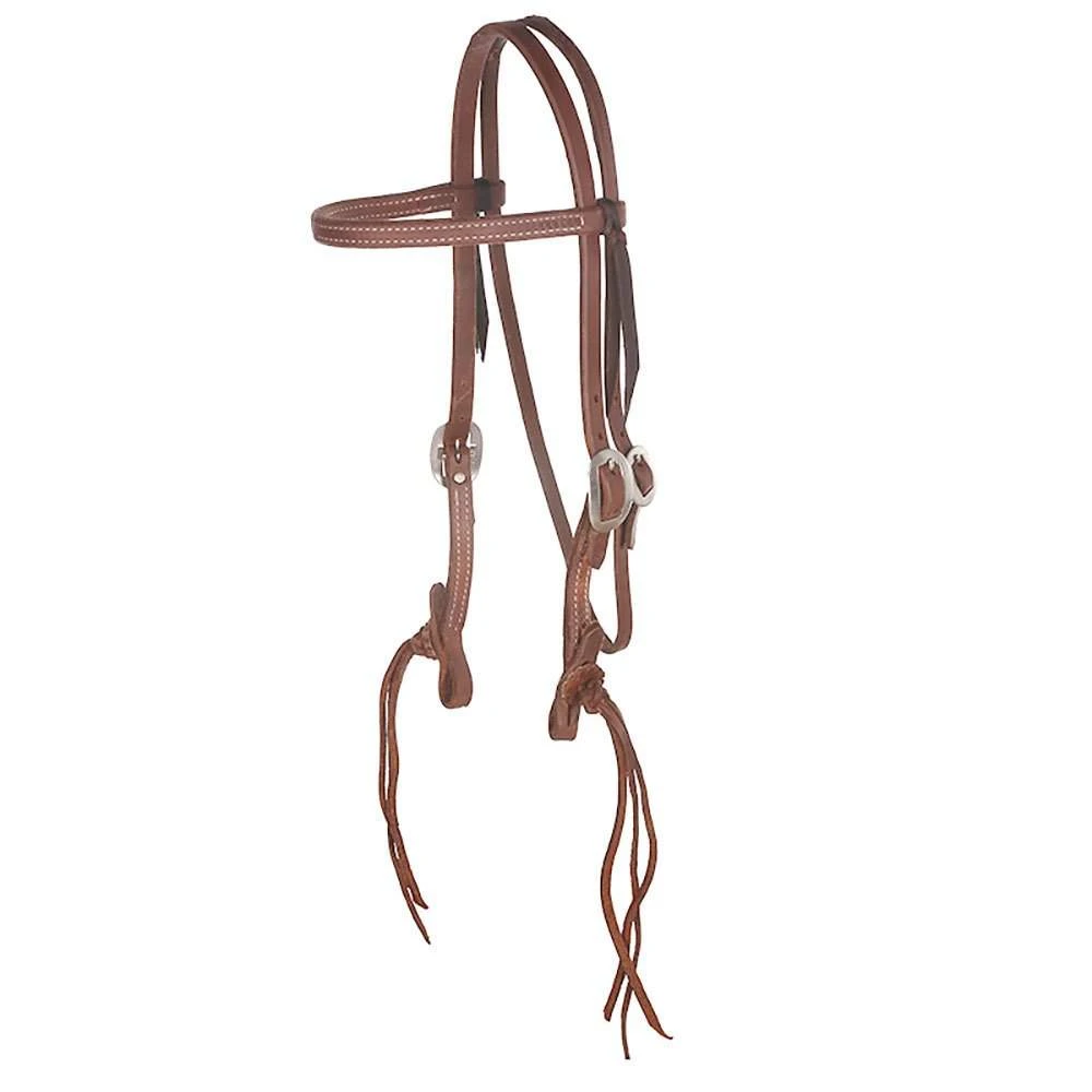 Nrs Tack Rattlesnake Oiled Straight Browband Headstall