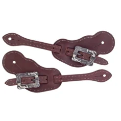 Weaver Leather Oiled Canyon Rose Buckaroo Spur Straps