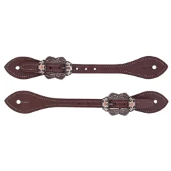 Weaver Leather Oiled Canyon Rose Straight Spur Straps