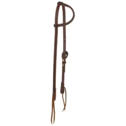 Cowperson Tack Cowboy Slide Ear Headstall With Flower Vine Iron Buckle
