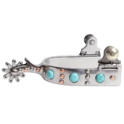 Professionals Choice Youth Silver, Copper And Turquoise Dot Spur